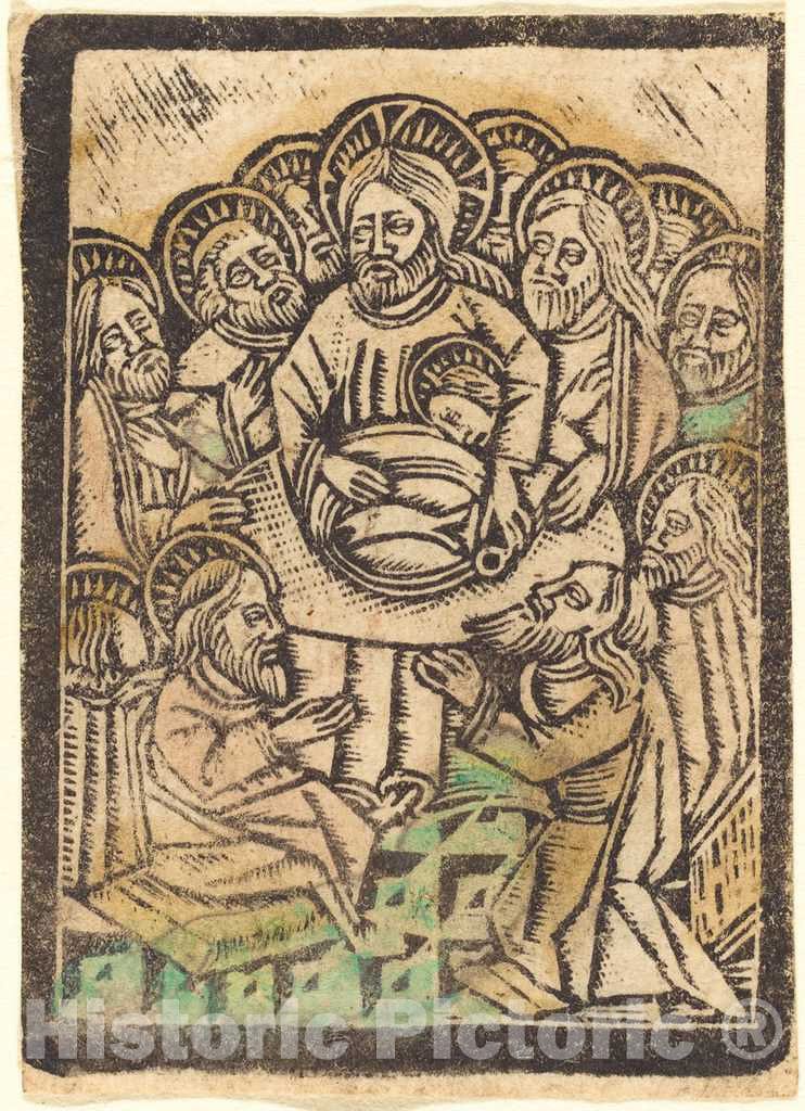 Art Print : Aachen Madonna, The Last Supper, c.1475 - Vintage Wall Art