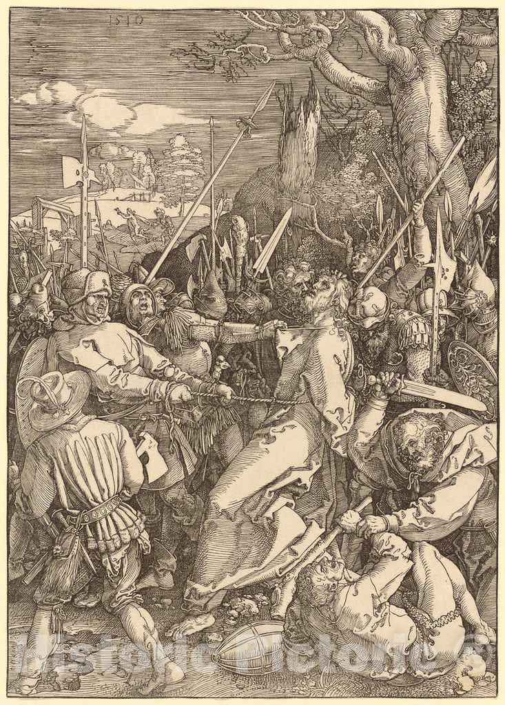 Art Print : Albrecht DÃ¼rer, The Betrayal of Christ, 1510 - Vintage Wall Art