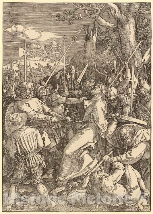 Art Print : Albrecht DÃ¼rer, The Betrayal of Christ, 1510 - Vintage Wall Art