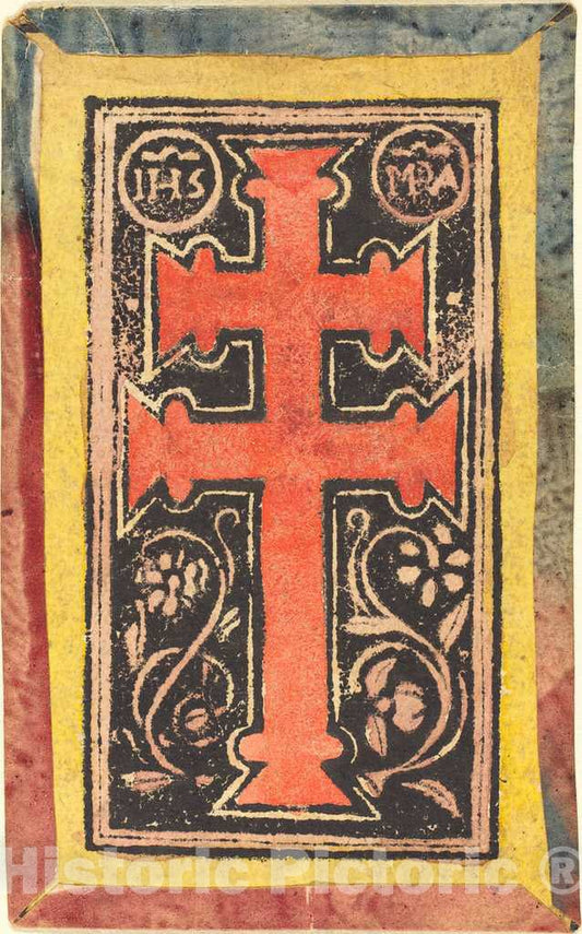 Art Print : The Cross, c. 1500 - Vintage Wall Art