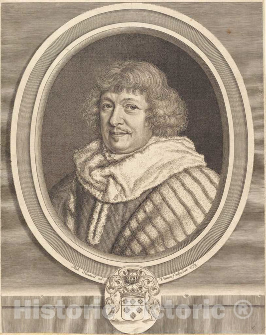 Art Print : Robert Nanteuil, Rene, Marquis de Maisons, 1653 - Vintage Wall Art
