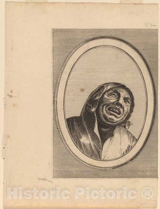 Art Print : Doetechum After Brugel The Elder, Foockel Lach-EEN-reys and Lazarus Sonder-Zeer, c.1565 - Vintage Wall Art