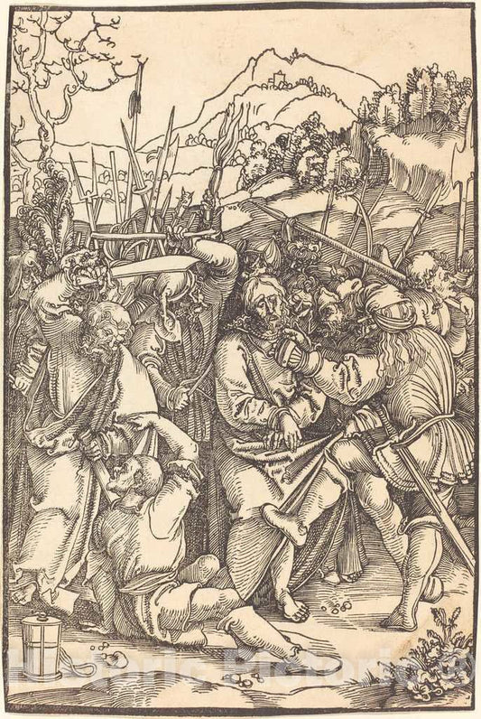 Art Print : Hans Leonard SchÃ¤ufelein, Christ Taken Prisoner - Vintage Wall Art