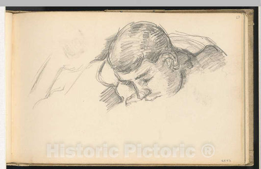 Art Print : Paul CÃ©zanne, The Artist's Son Reading, c. 1887 - Vintage Wall Art