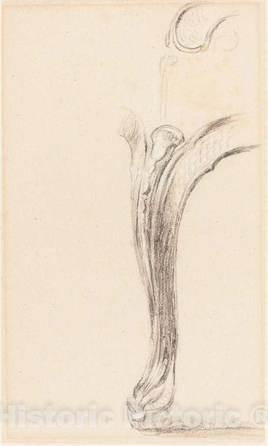 Art Print : Sir David Wilkie, Study of a Chair Leg - Vintage Wall Art