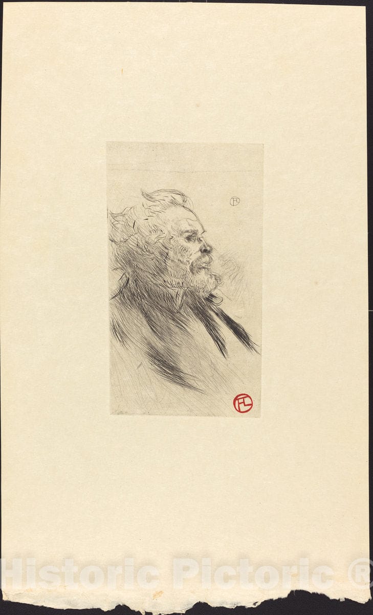 Art Print : Henri de Toulouse-Lautrec, Charles Maurin, 1898 - Vintage Wall Art