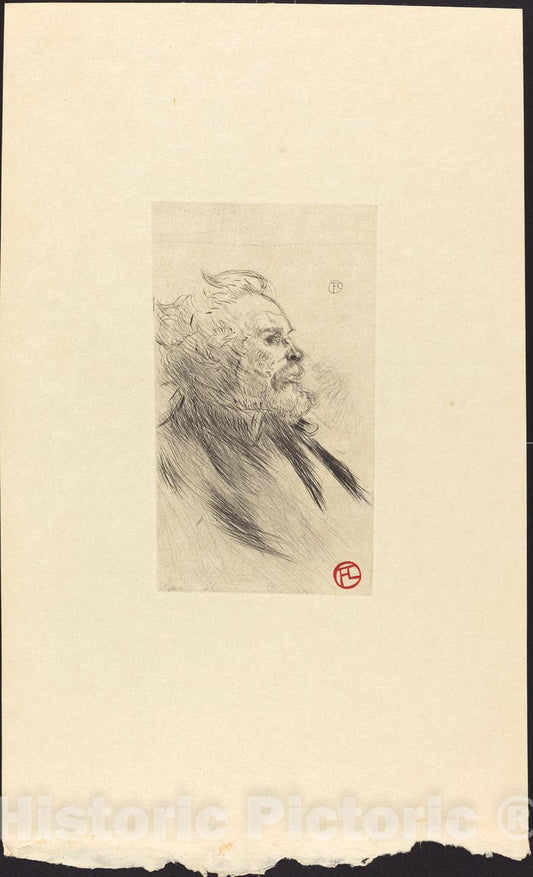 Art Print : Henri de Toulouse-Lautrec, Charles Maurin, 1898 - Vintage Wall Art