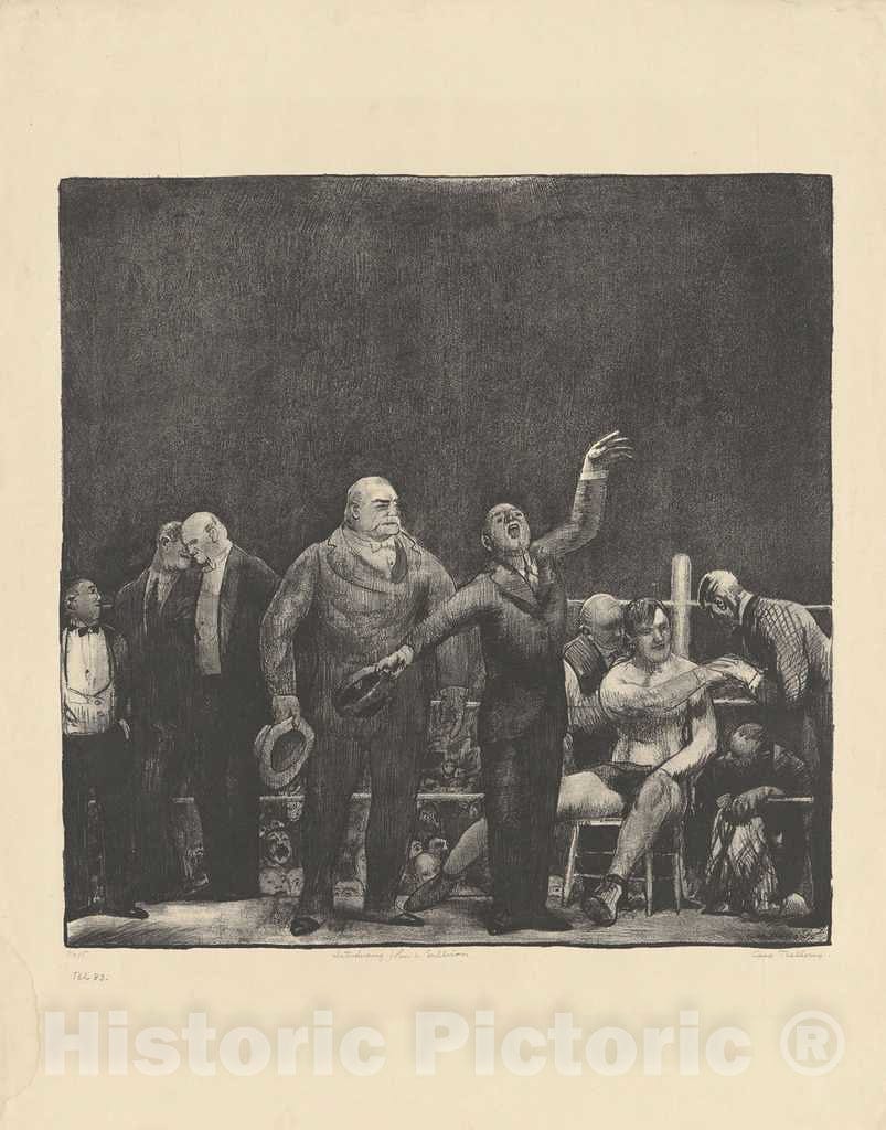 Art Print : George Bellows, Introducing John L. Sullivan, 1916 - Vintage Wall Art