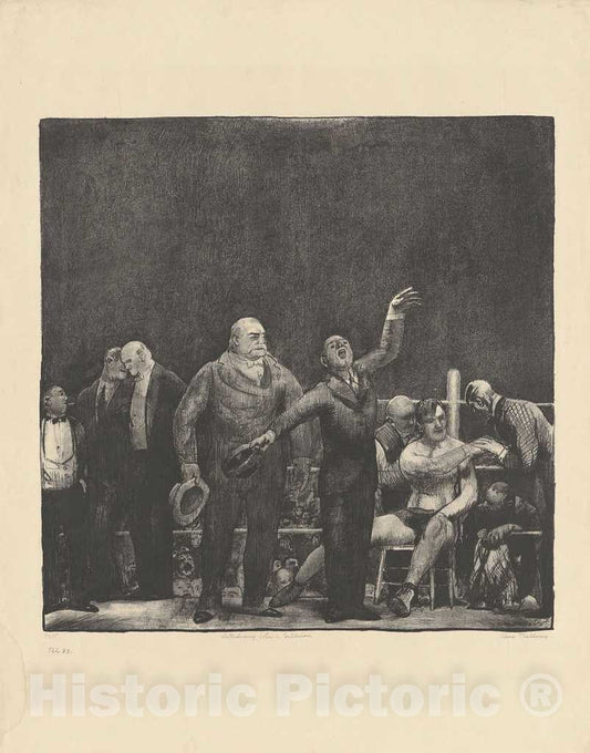 Art Print : George Bellows, Introducing John L. Sullivan, 1916 - Vintage Wall Art