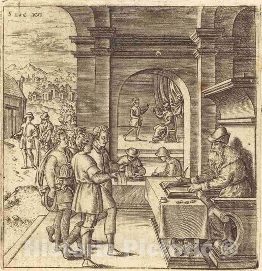 Art Print : LÃ©onard Gaultier, The Dishonest Steward, c.1578 - Vintage Wall Art