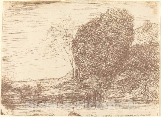 Art Print : Baptiste-Camille Corot, Feast of Pan (La Fete de Pan), 1860 - Vintage Wall Art