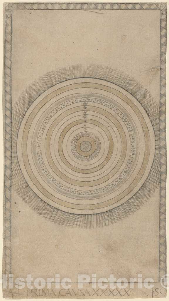 Art Print : Prima Causa (First Cause), c. 1465 - Vintage Wall Art