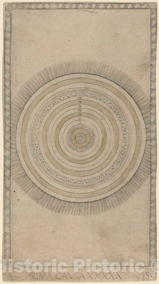 Art Print : Prima Causa (First Cause), c. 1465 - Vintage Wall Art
