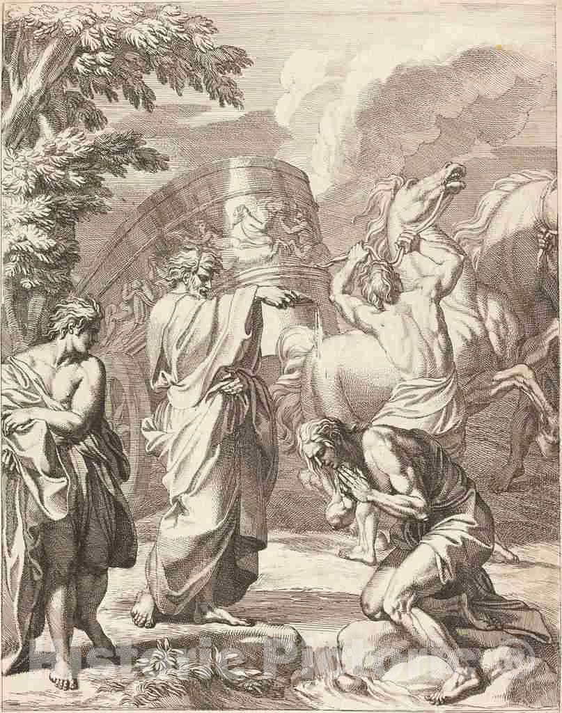Art Print : Louis ChÃ©ron, Baptism of The Eunuch - Vintage Wall Art