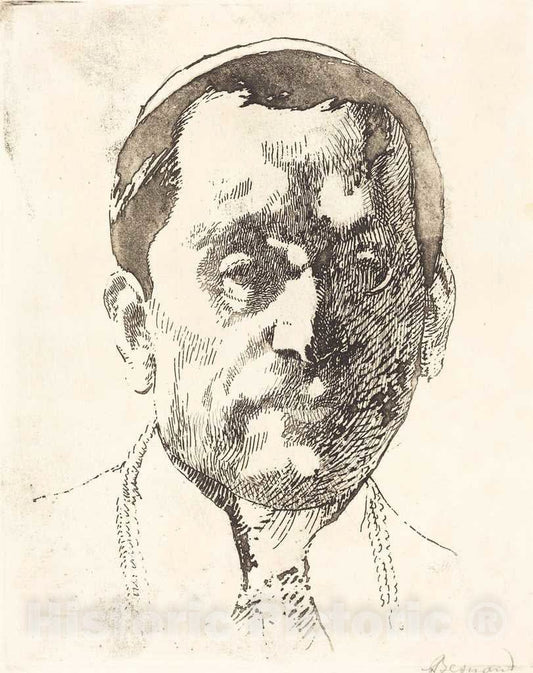 Art Print : Albert Besnard, Pope Benedict XV (Benoit XV), 1917 - Vintage Wall Art