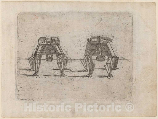Art Print : Giovanni Battista Bracelli, from Bizzarie di varie Figure, 1624 - Vintage Wall Art