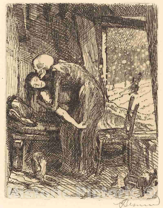 Art Print : Albert Besnard, Charitable, 1900 - Vintage Wall Art