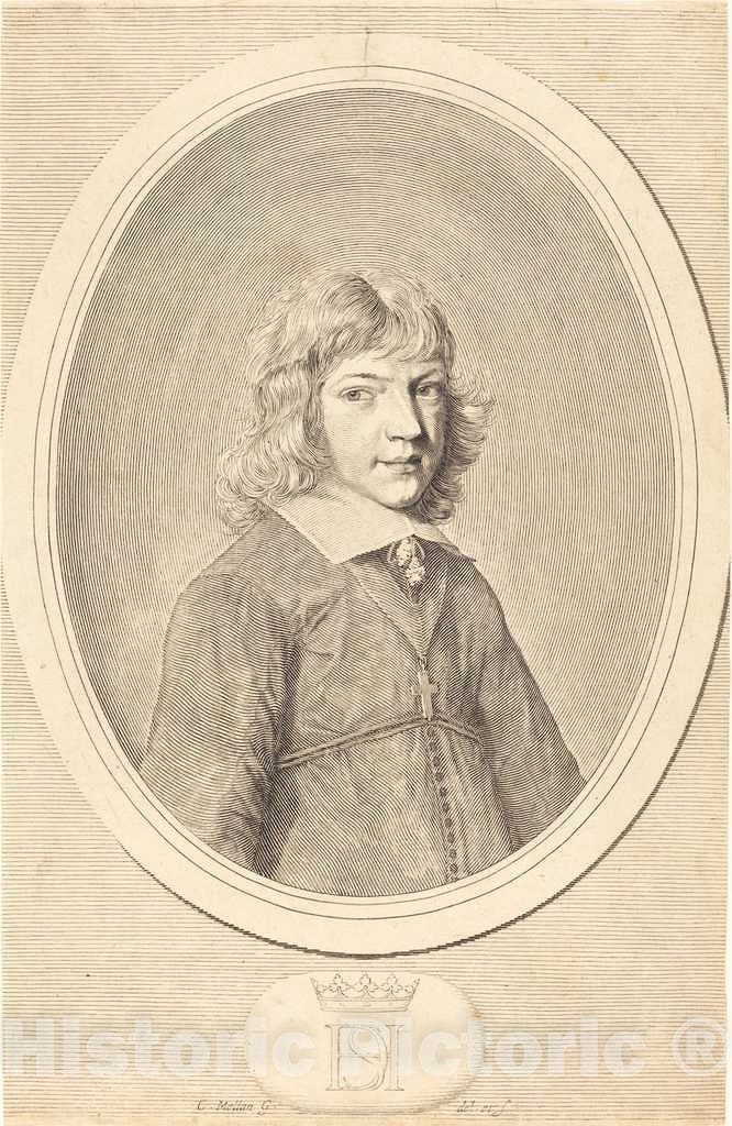 Art Print : Claude Mellan, Henri de Savoie, Duc de Nemours - Vintage Wall Art