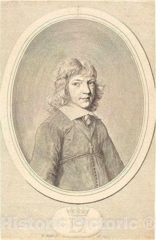 Art Print : Claude Mellan, Henri de Savoie, Duc de Nemours - Vintage Wall Art