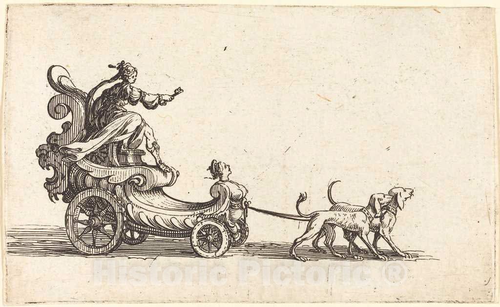 Art Print : Jacques Callot, Entry of Monseigneur Henry de Lorraine, Marquis de MOY, Under The Name of Pirandre, 1627 - Vintage Wall Art