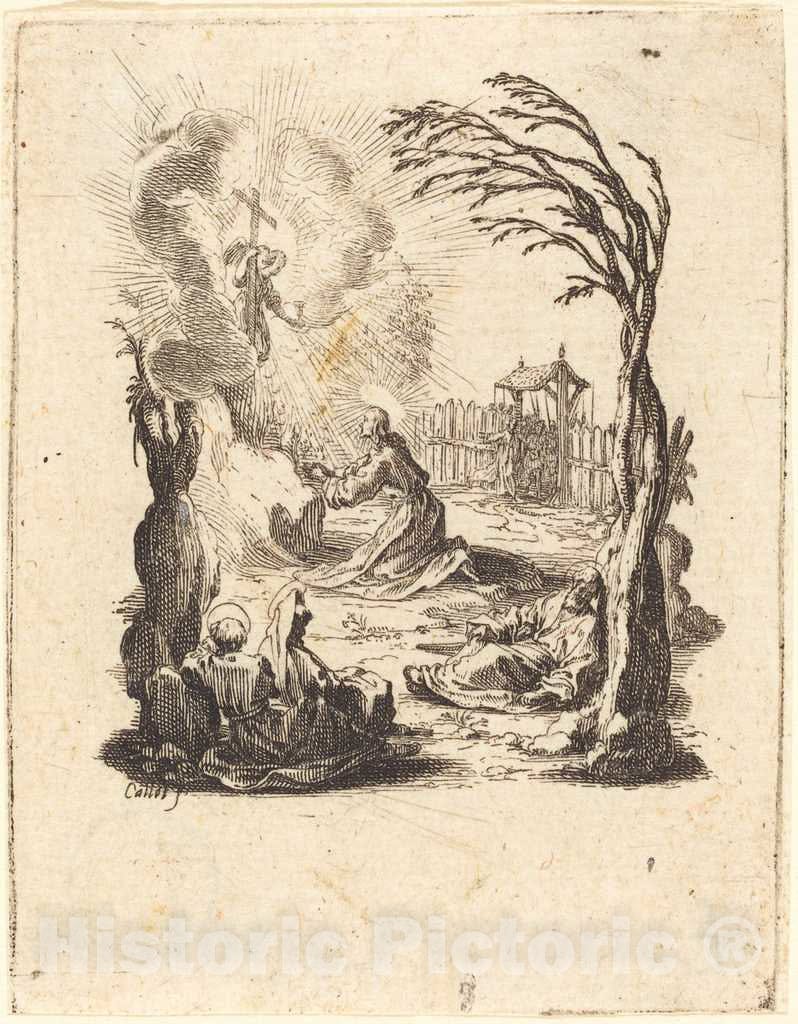 Art Print : Jacques Callot, The Agony in The Garden, c.1625 - Vintage Wall Art