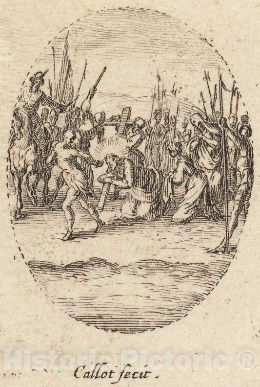 Art Print : Jacques Callot, The Betrayal, c. 1631 - Vintage Wall Art