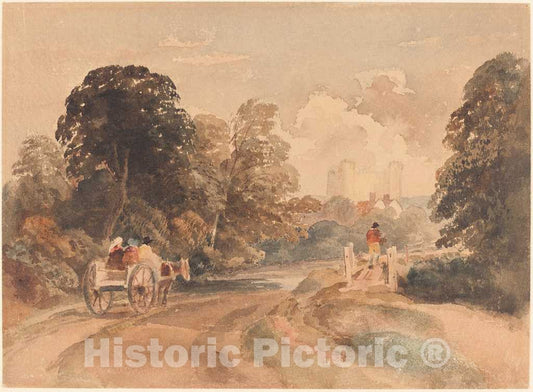 Art Print : De Wint, Landscape - Vintage Wall Art