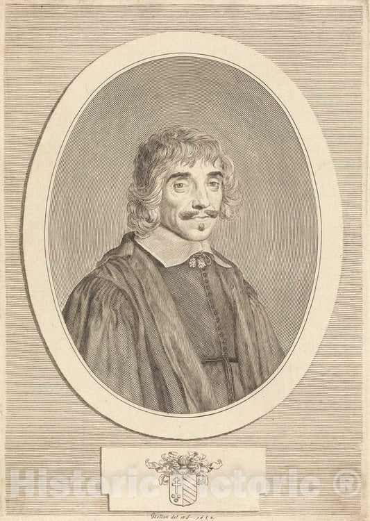 Art Print : Claude Mellan, Jean Perrault, 1632 - Vintage Wall Art