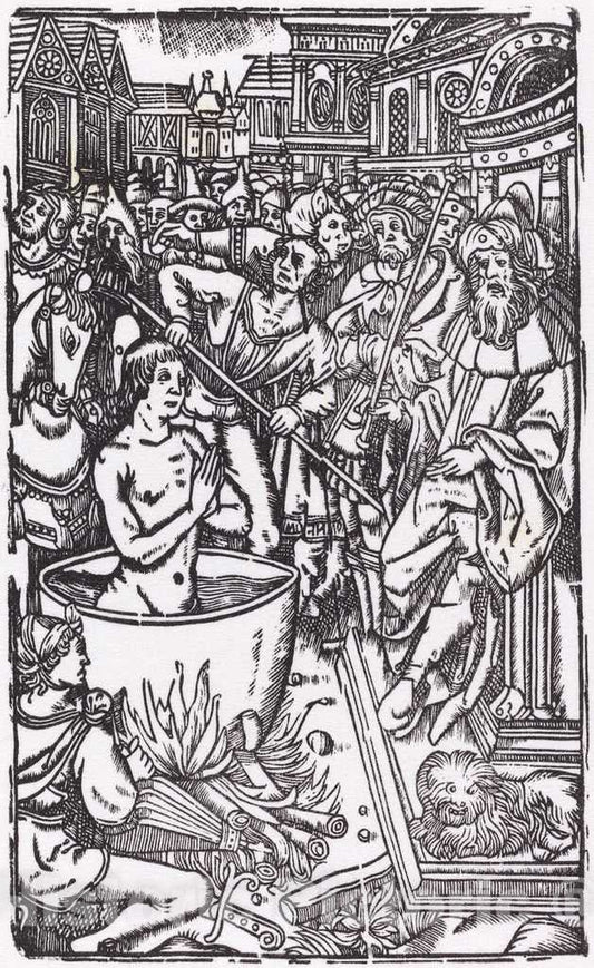 Art Print : The Martyrdom of a Saint - Vintage Wall Art