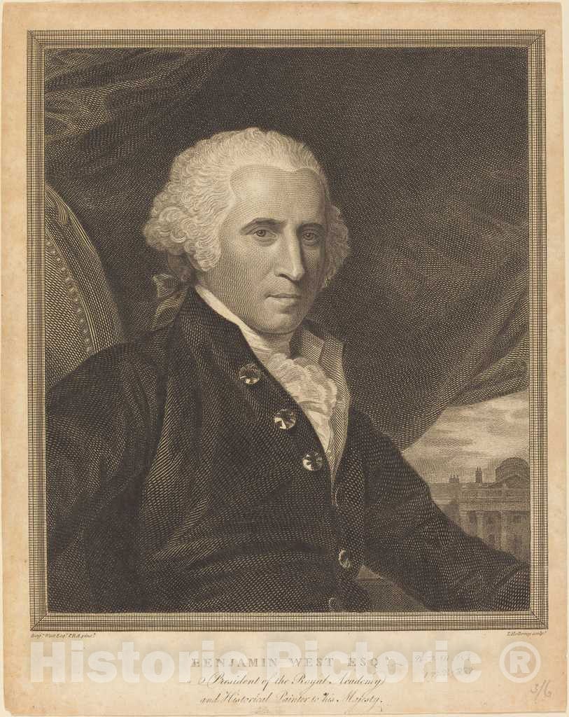 Art Print : Thomas Holloway, Benjamin West - Vintage Wall Art