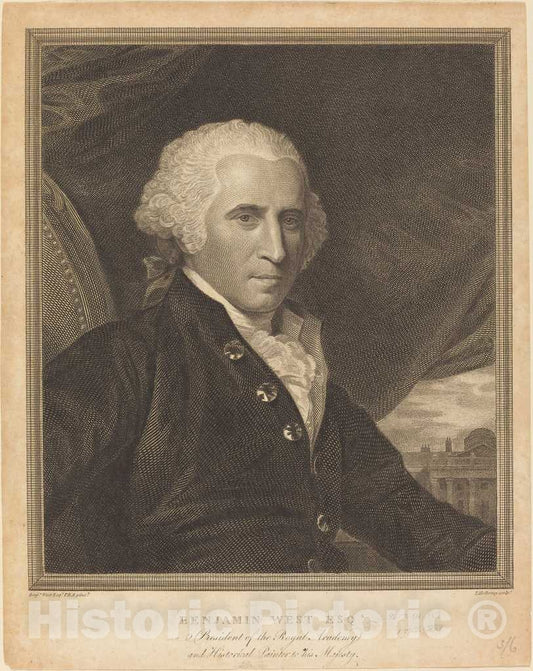 Art Print : Thomas Holloway, Benjamin West - Vintage Wall Art