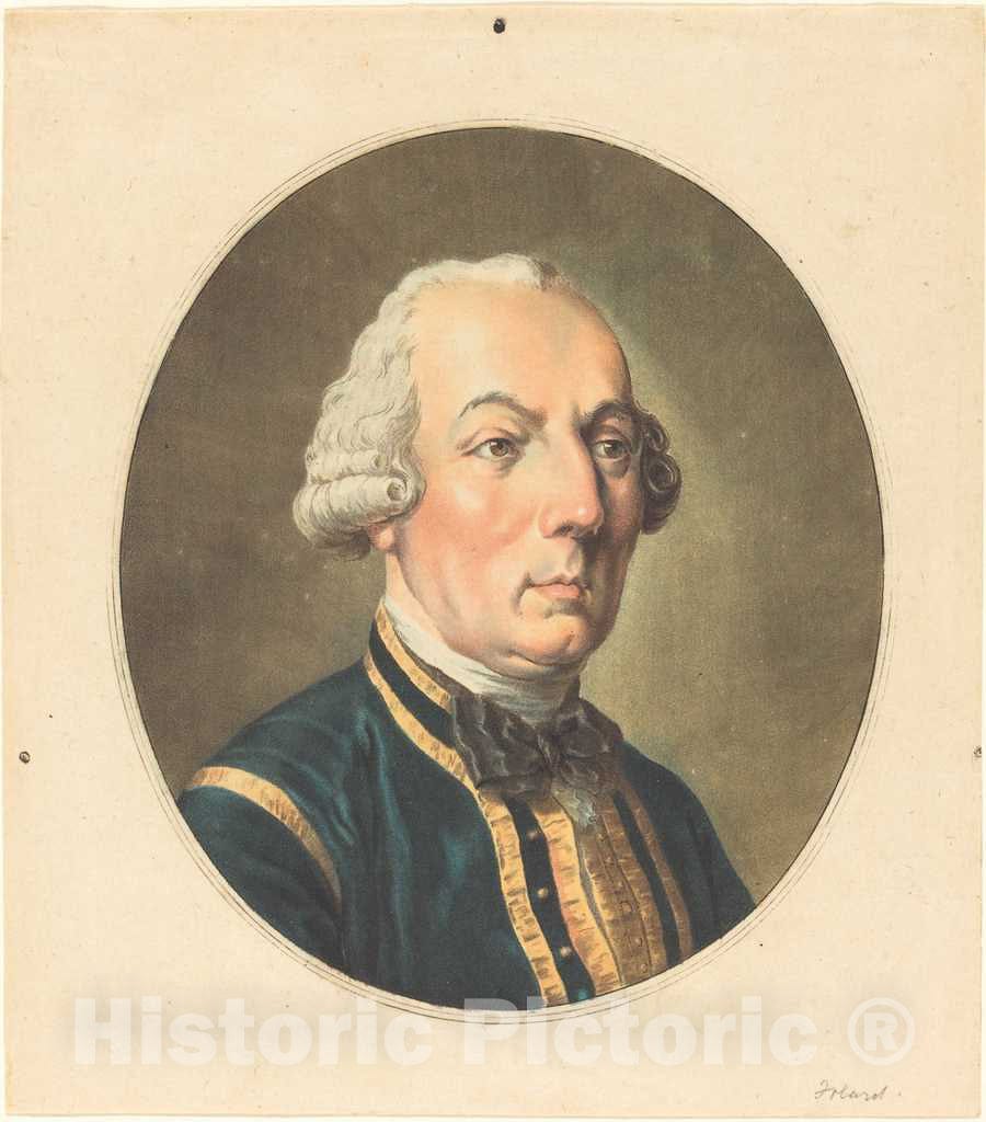Art Print : Antoine-FranÃ§ois Sergent, Jean Charles Folard - Vintage Wall Art