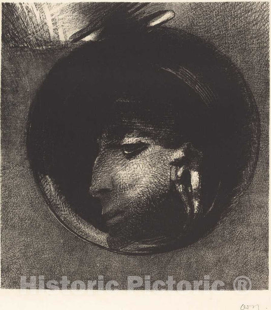 Art Print : Odilon Redon, Cellule Auriculaire (Auricular Cell), 1894 - Vintage Wall Art