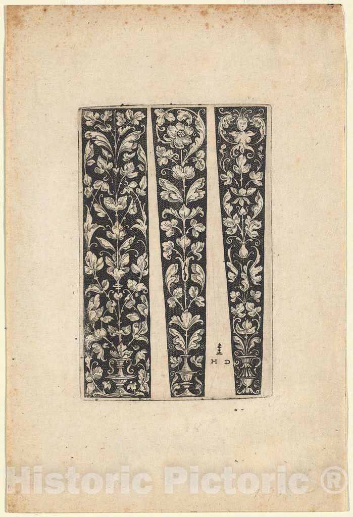 Art Print : Daniel Hopfer, Ornament for Dagger Sheath - Vintage Wall Art