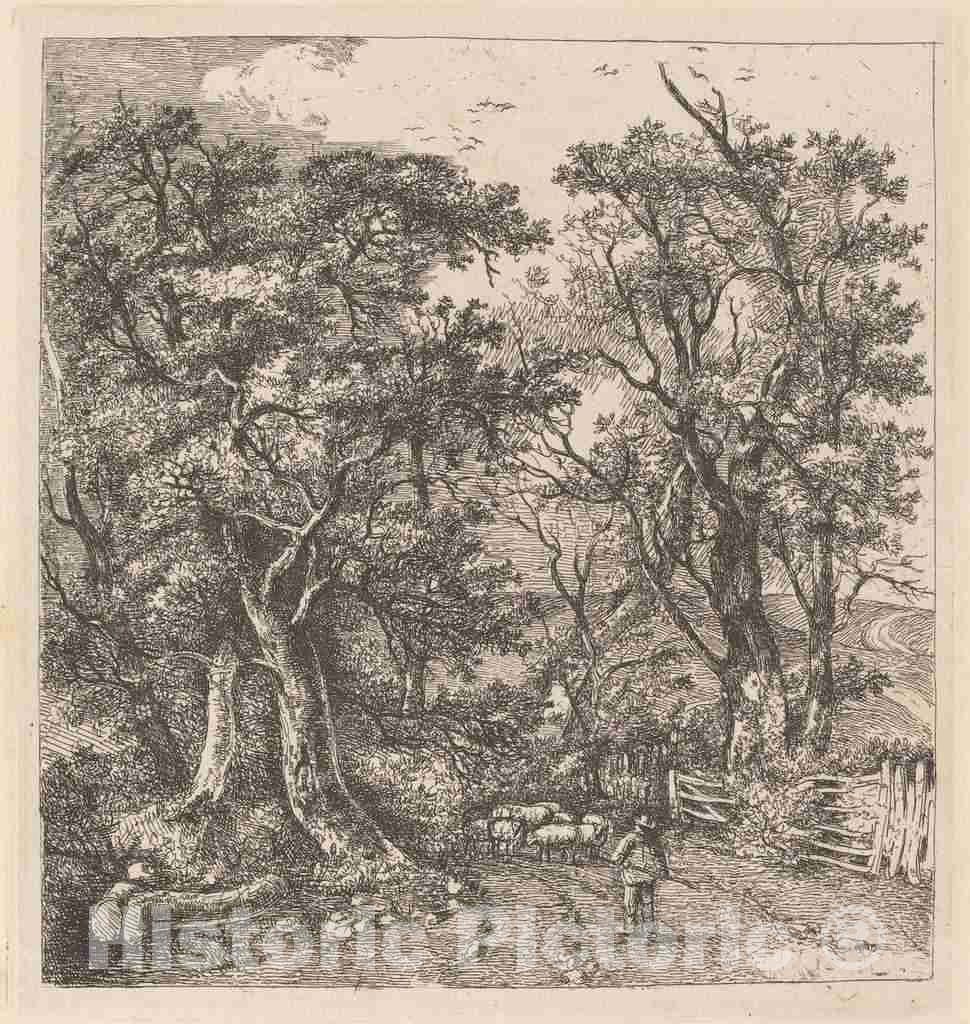 Art Print : John Crome, Road Scene, Hethersett - Vintage Wall Art