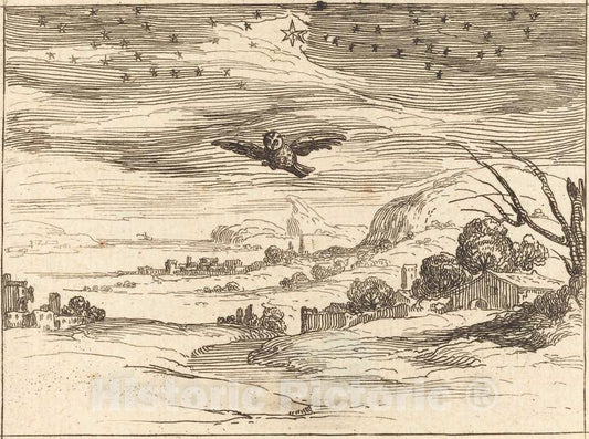 Art Print : Jacques Callot, Dawn - Vintage Wall Art