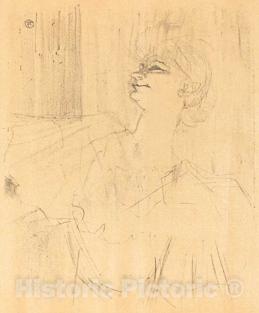 Art Print : Henri de Toulouse-Lautrec, to Menilmontant from Bruant (A MÃ©nilmontant, de Bruant), 1898 - Vintage Wall Art