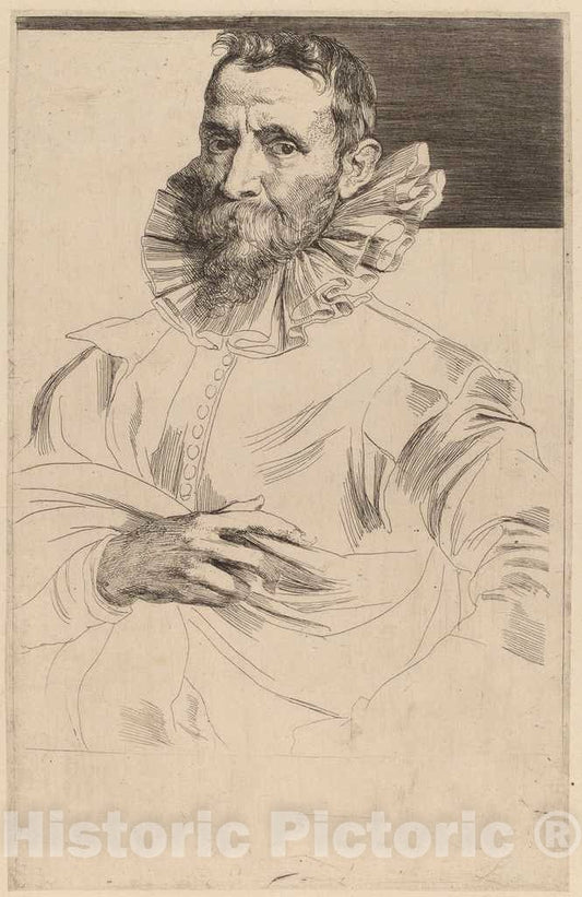 Art Print : Sir Anthony Van Dyck, Jan Bruegel The Elder, c.1634 - Vintage Wall Art