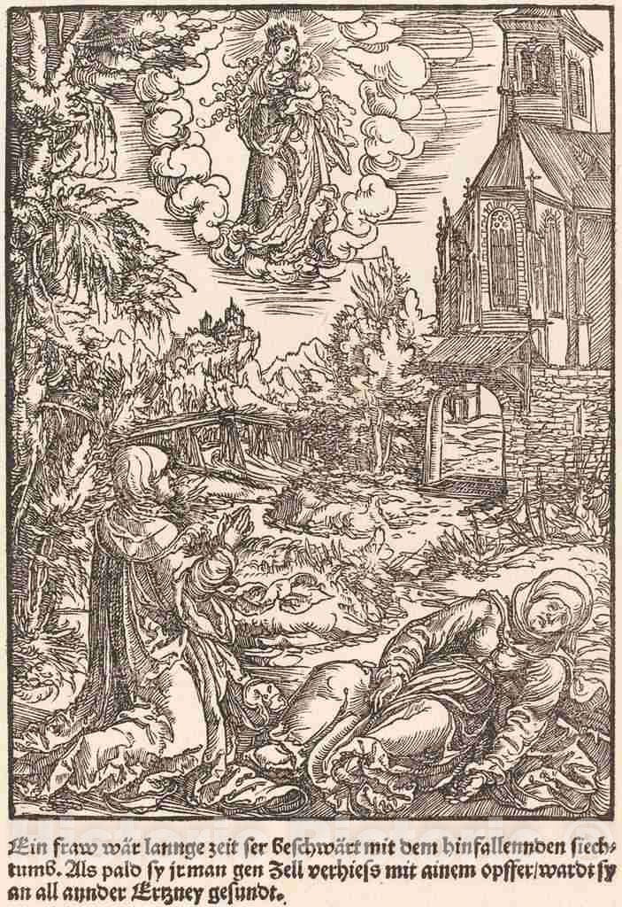 Art Print : EIN Frau war lannge Zeit, c. 1503 - Vintage Wall Art