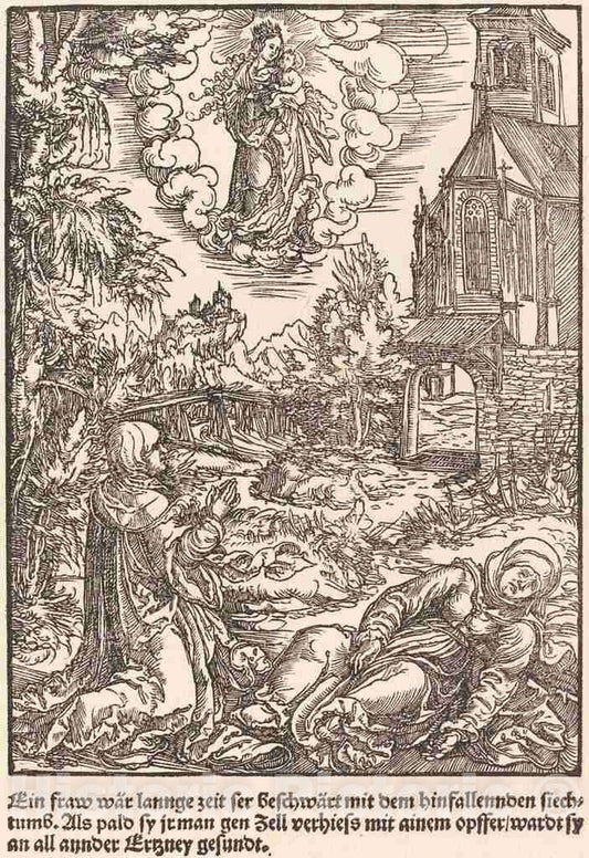 Art Print : EIN Frau war lannge Zeit, c. 1503 - Vintage Wall Art