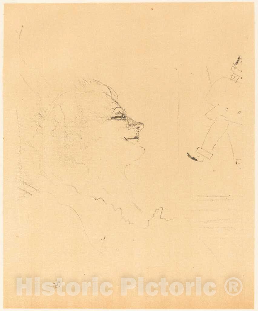 Art Print : Henri de Toulouse-Lautrec, Pessima, 1898 - Vintage Wall Art