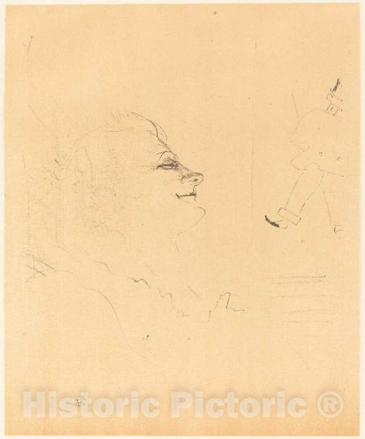 Art Print : Henri de Toulouse-Lautrec, Pessima, 1898 - Vintage Wall Art