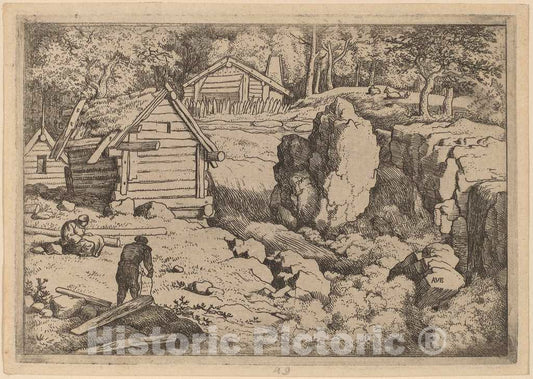 Art Print : Allart Van Everdingen, The Carpenter, c.1651 - Vintage Wall Art