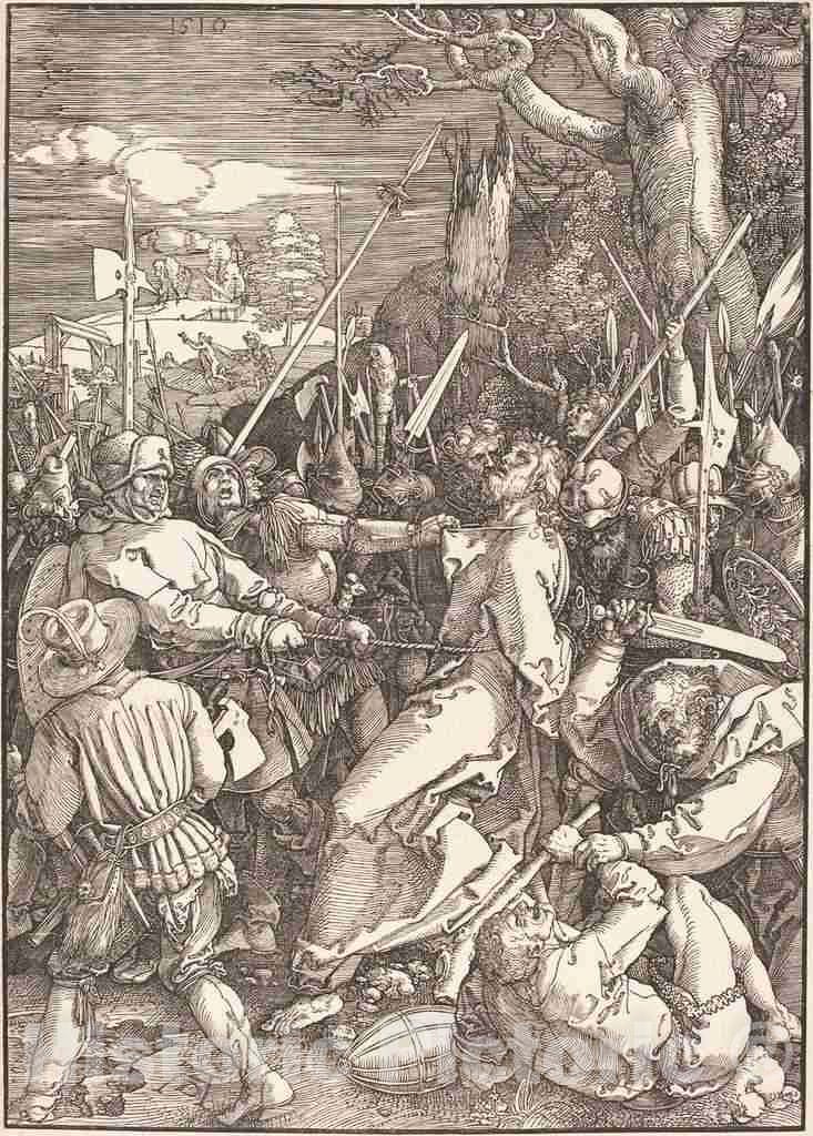 Art Print : Albrecht DÃ¼rer, The Betrayal of Christ, 1510 - Vintage Wall Art