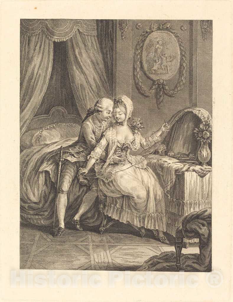 Art Print : Eisen, Dame a sa Toilette - Vintage Wall Art