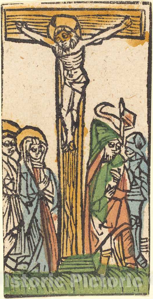 Art Print : The Crucifixion, c. 1500 - Vintage Wall Art