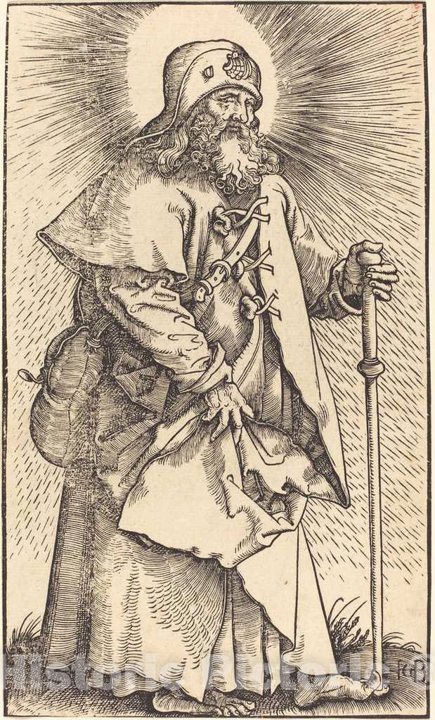 Art Print : Hans Baldung Grien, Saint James The Great, 1519 - Vintage Wall Art