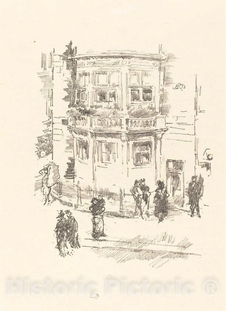 Art Print : James McNeill Whistler, The Manager's Window, Gaiety Theatre, 1896 - Vintage Wall Art