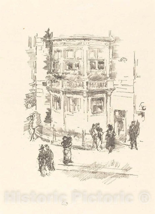 Art Print : James McNeill Whistler, The Manager's Window, Gaiety Theatre, 1896 - Vintage Wall Art
