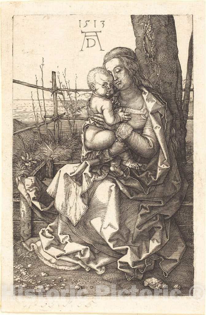 Art Print : Albrecht DÃ¼rer, The Virgin and Child Seated by a Tree, 1513 - Vintage Wall Art